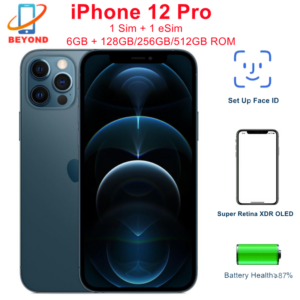 Authentique iPhone 12 Pro, 12 Pro, 95% Go, 128 Go, Dean, 256 “, Super Retina OLED, A14 Bionic, IOS, Face ID, Débloqué, 5G Cell, Matin, Nouveau, 6.1