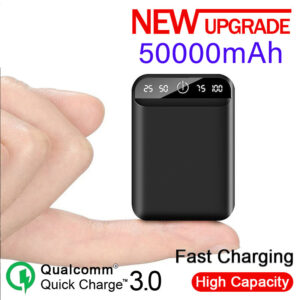 Batterie externe portable 50000mAh, chargeur rapide, affichage numérique, chargeur USB, pour Android