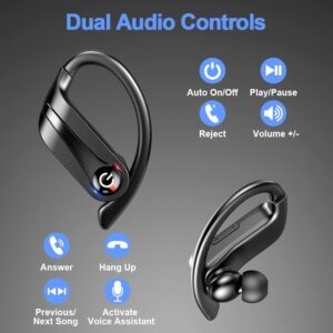 Écouteurs sans fil Bluetooth 5.1 TWS, réduction du bruit, basse profonde, oreillettes IPX7, affichage LED, 50H de temps de jeu