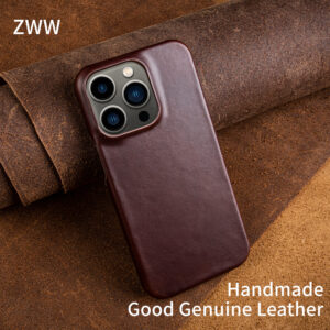 Étui en cuir véritable pour Iphone 14 Pro Max, Coque de luxe Business, esthétique rétro Vintage pour Iphone 13 12Pro 11 XR